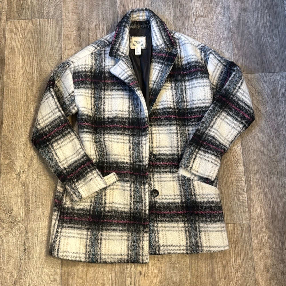 Plaid Forever 21 Coat